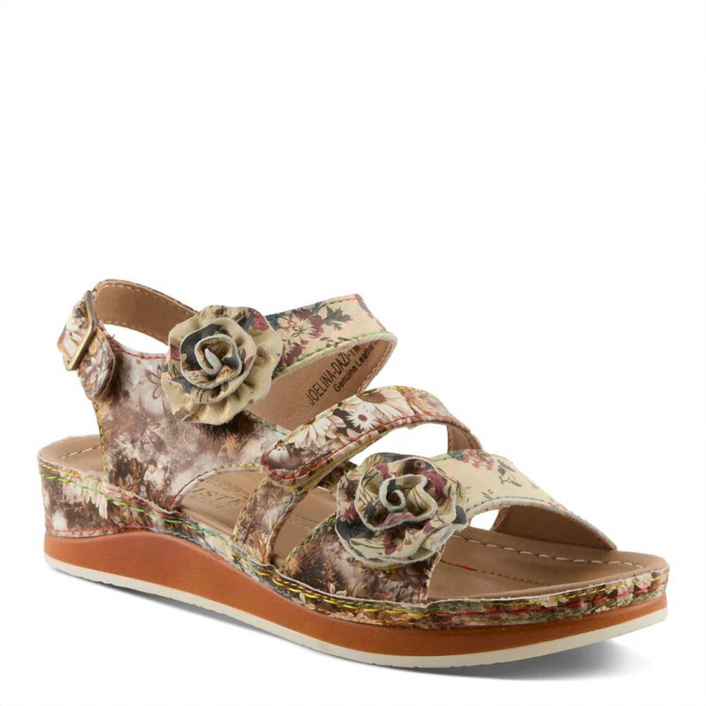 NEW SPRING FOOTWEAR women's joelina-dazi sandals in yellow multi